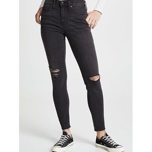 Madewell black9 inch high rise skinny 25